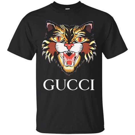 gucci cat t shirt replica|gucci shirt authentic.